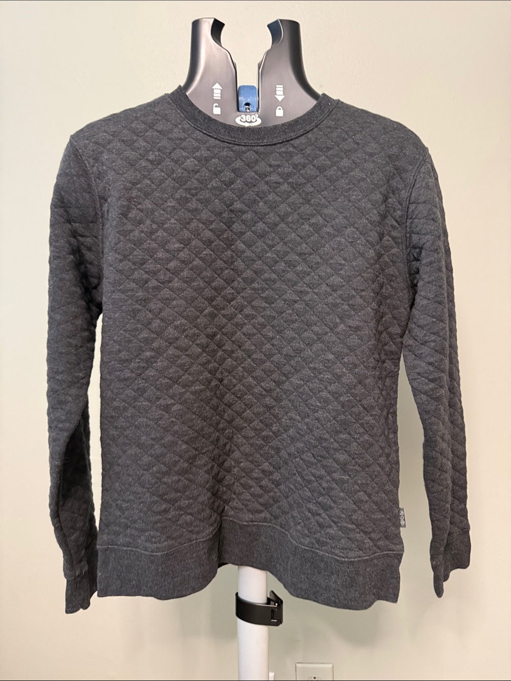 Threads 4 Thought Quilted Crewneck Sweater - Charcoal